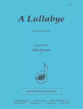 Hal Leonard08770974 A Lullabye for Solo Voice and Piano