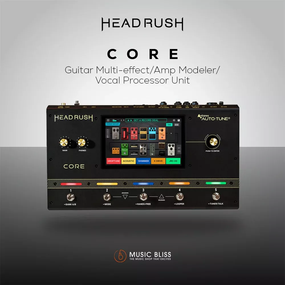 Headrush Core Guitar Multi-effect/Amp Modeler/Vocal Processor Unit