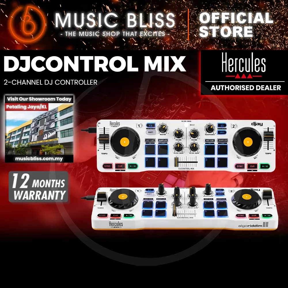 Hercules DJ DJControl Mix 2-channel DJ Controller for iOS and Android Devices