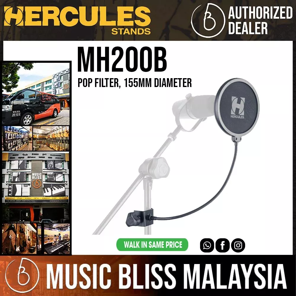 Hercules MH200B Pop Filter, 155mm Diameter