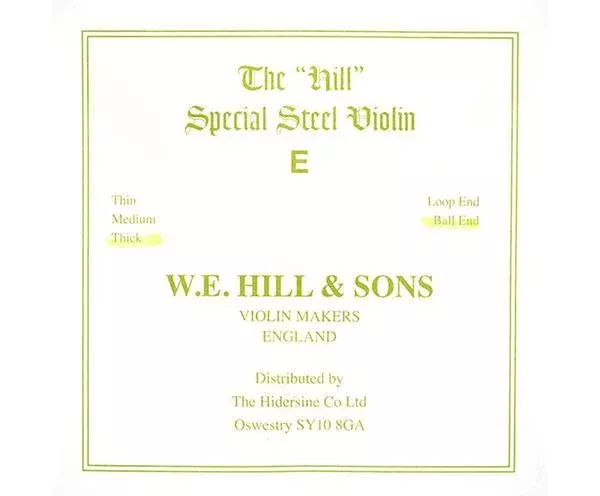 Hill Special Violin Strings - Single E