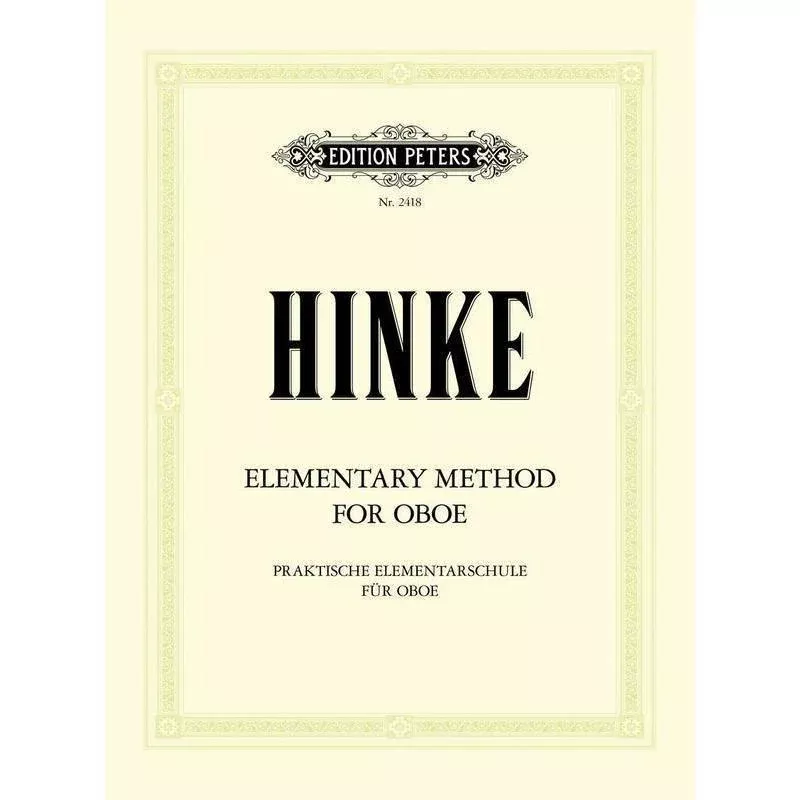Hinke - Elementary Method for Oboe