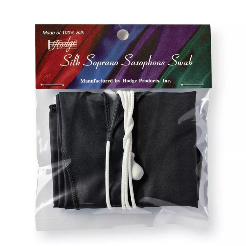 Hodge Silk Soprano Saxophone Swab (Black)