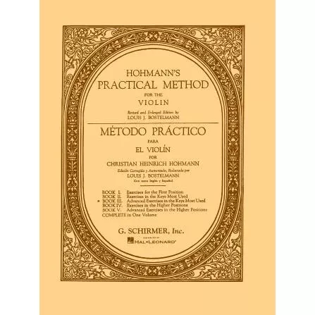 Hohmann – Practical Method for the Violin, Book 3