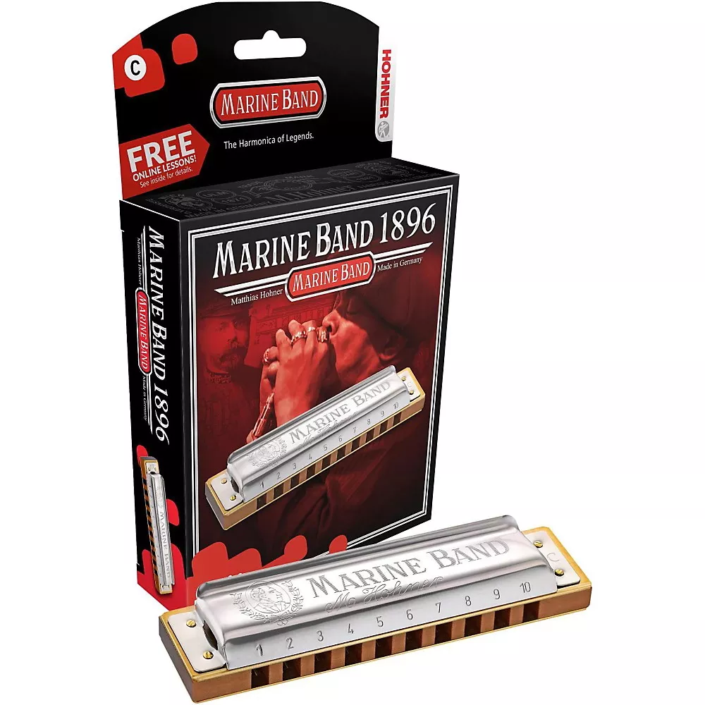 Hohner 1896 Harmonic Minor Marine Band Harmonica E