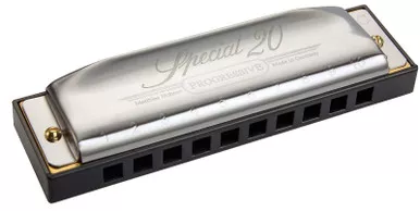 Hohner 560PBX-F# Progressive Special 20 Key ofF Sharp / G Flat Boxed Package Harmonica