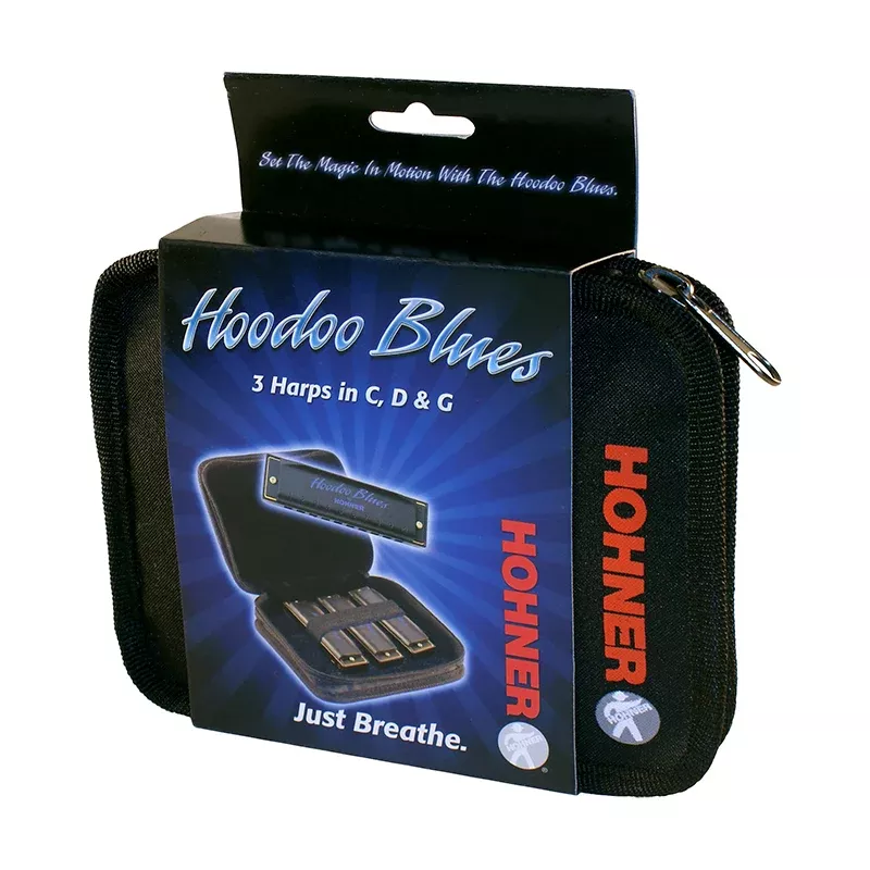 Hohner Hoodoo Blues Pack – 3 Harmonica Set (Keys of C, D and G)