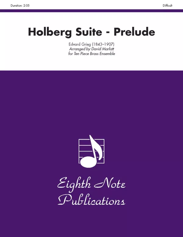 Holberg Suite (Prelude): Brass Ensemble Score & Parts