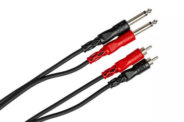 Hosa CPR-201 1 Meter RCA - 1/4" Pair Cable
