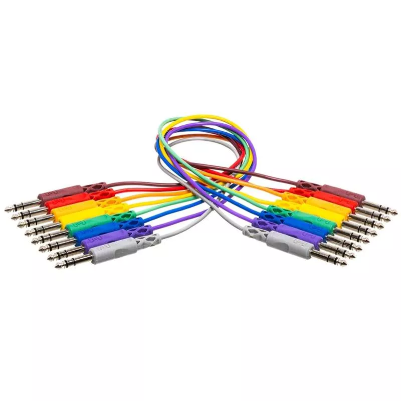 Hosa CSS-830 Balanced Patch Cables, 1ft 8pc
