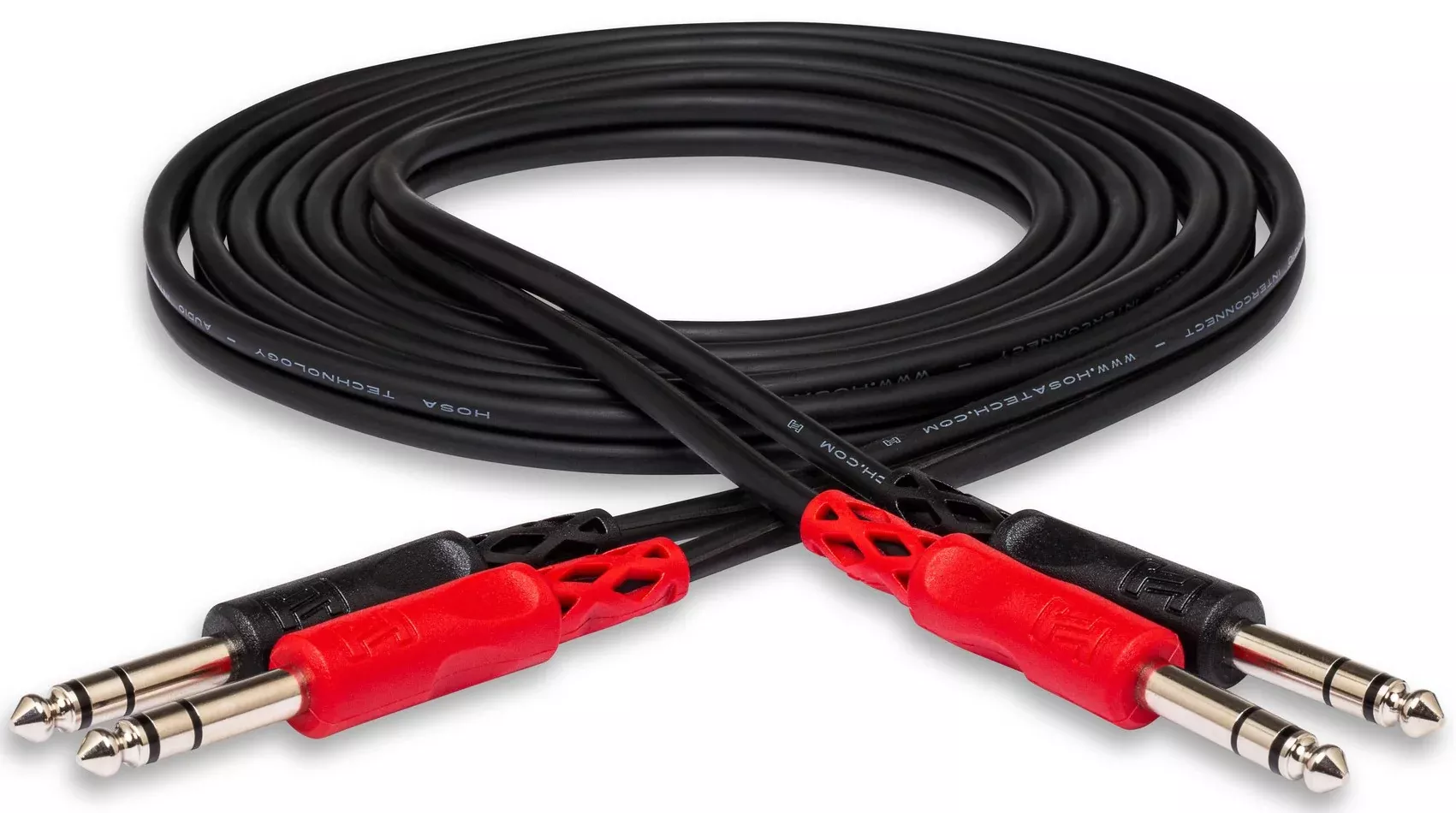 HOSA CSS201 Stereo Interconnect Dual Cable 1/4" TRS to Same