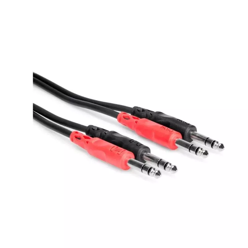 Hosa CSS203 Stereo Interconnect Dual 1/4 in TRS to Same