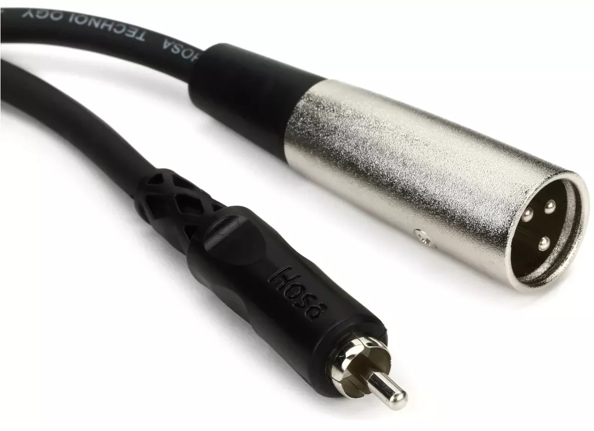 Hosa XRM115 RCA to XLR3M Unbalanced Interconnect Cable 15 ft