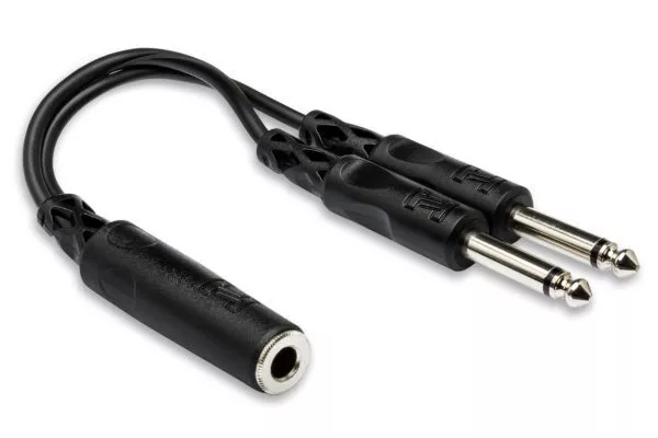 Hosa YPP-106 1/4" Mono Y-Cable