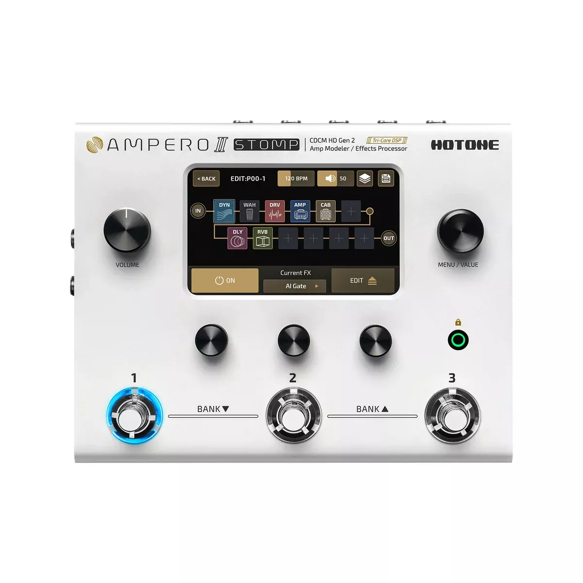 Hotone MP-300 Ampero II Stomp Multieffects Pedal