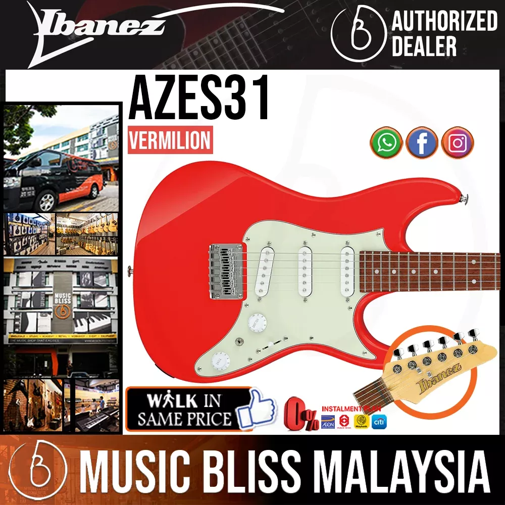 Ibanez AZES31 Electric Guitar - Vermilion