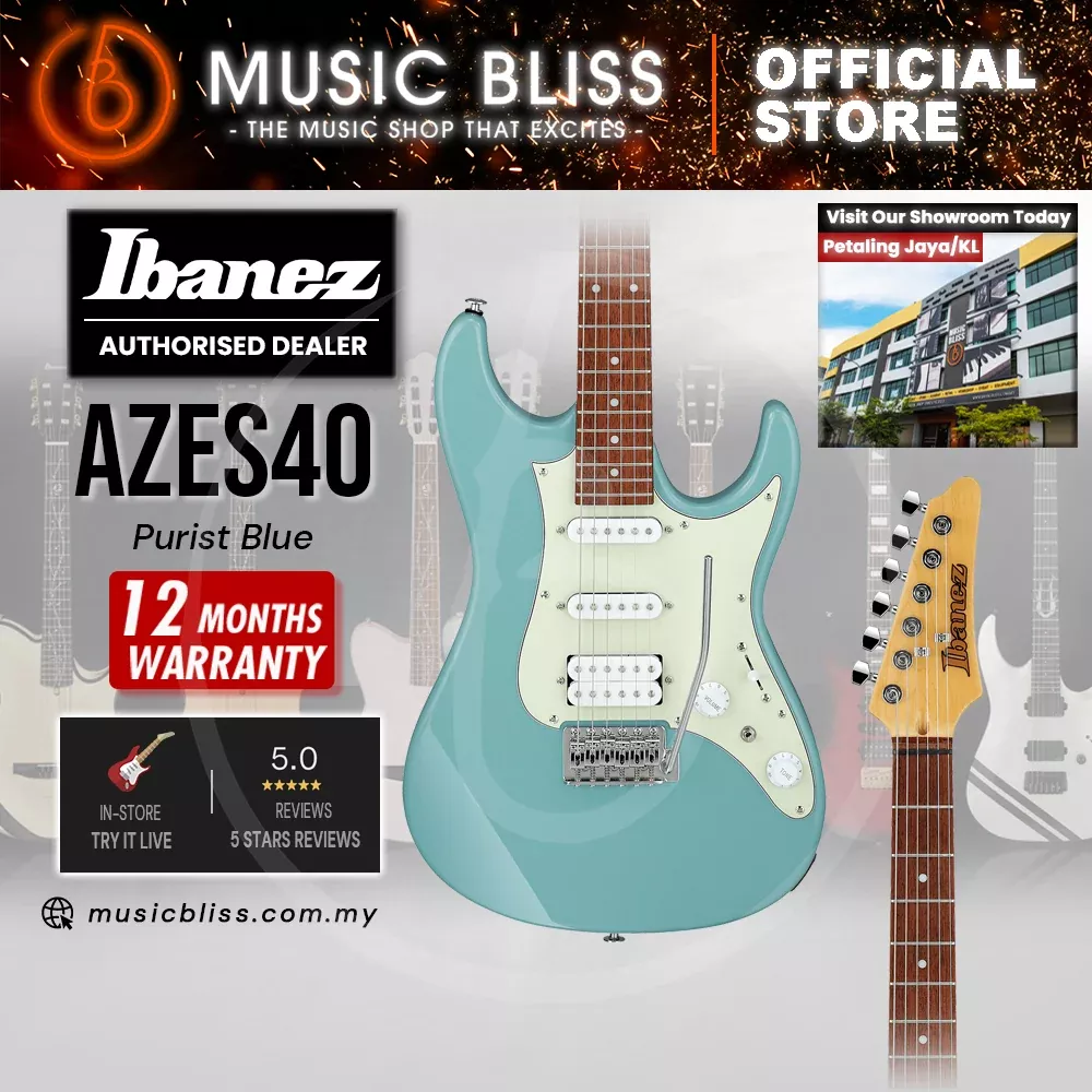 Ibanez AZES40 Electric Guitar – Purist Blue