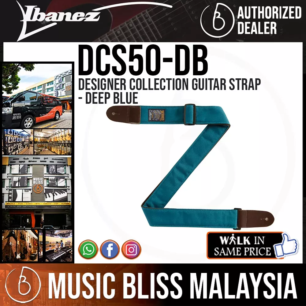 Ibanez DCS50 Designer Collection Guitar Strap – Deep Blue