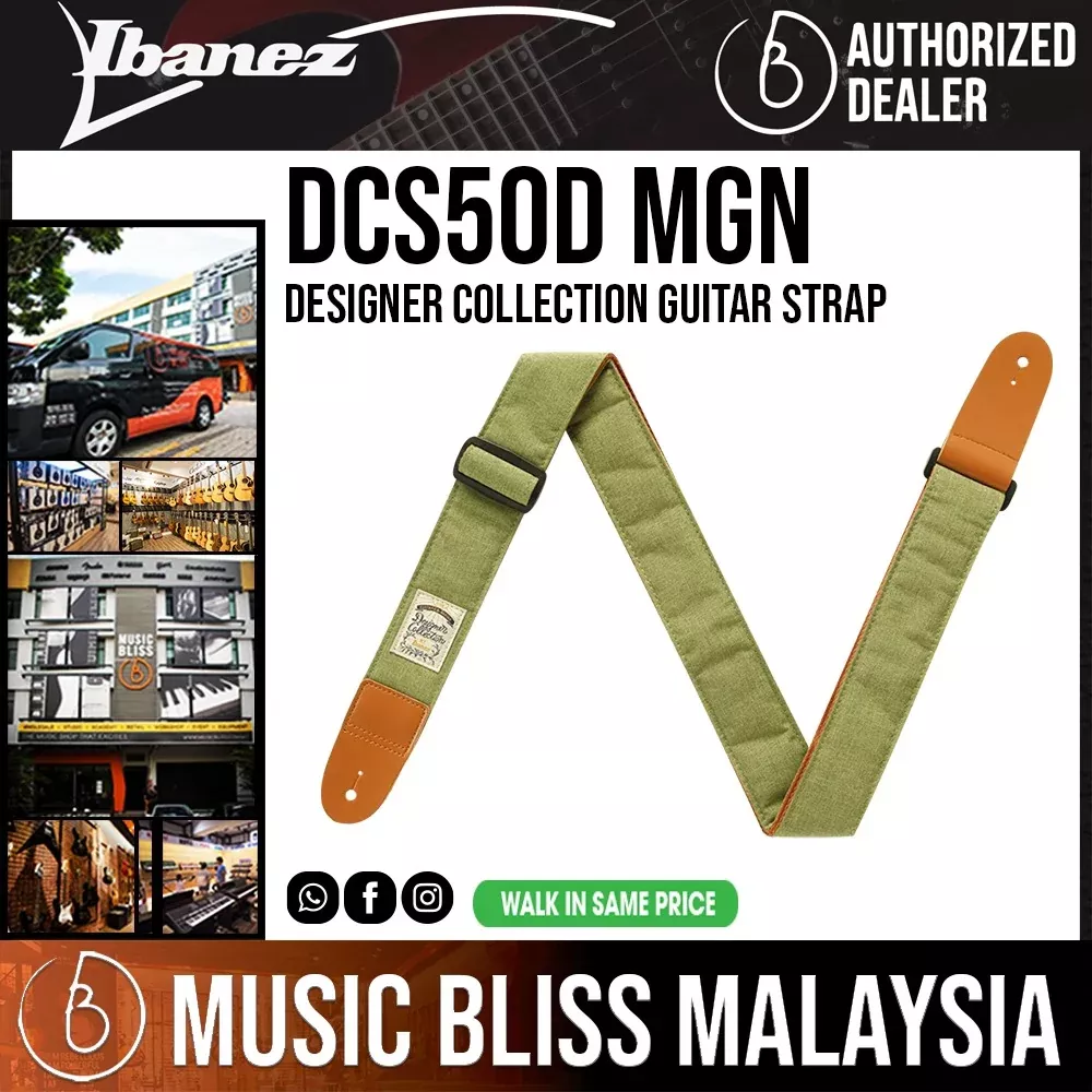 Ibanez DCS50D Designer Collection Guitar Strap - Moss Green
