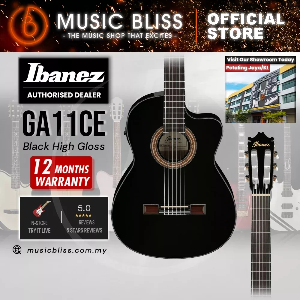 Ibanez GA11CE Classical Guitar – Black