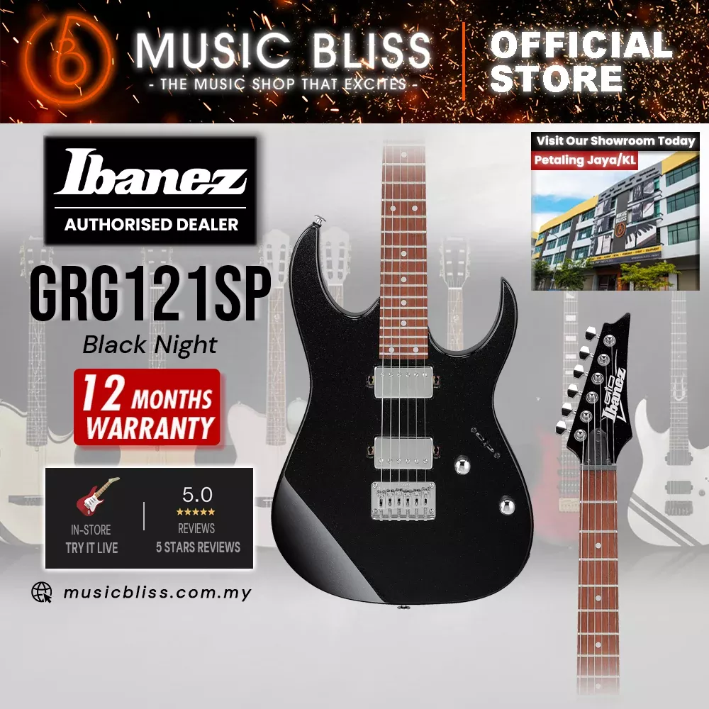 Ibanez GIO GRG121SP Electric Guitar – Black Night