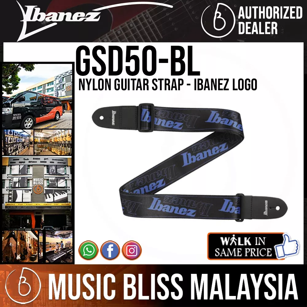 Ibanez GSD50 Guitar Strap - Blue (GSD50BL / GSD50-BL)