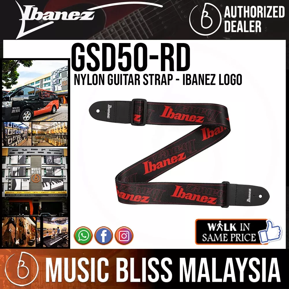Ibanez GSD50 Guitar Strap - Red