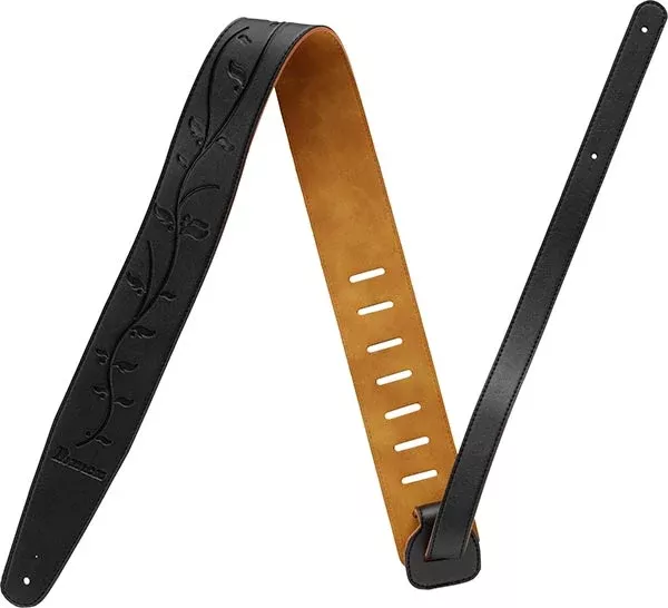 Ibanez GSTL60 Synthetic Leather Strap - Black