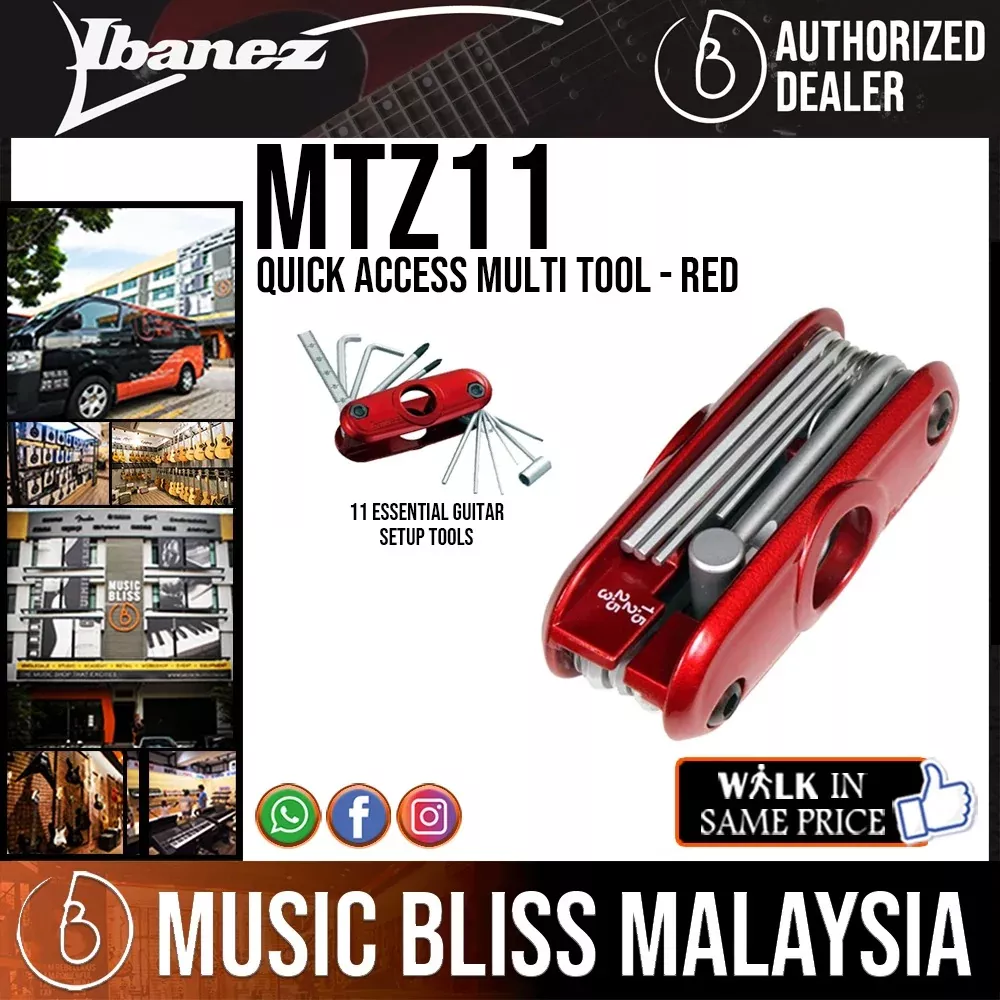 Ibanez MTZ11 Quick Access Multi Tool - Red