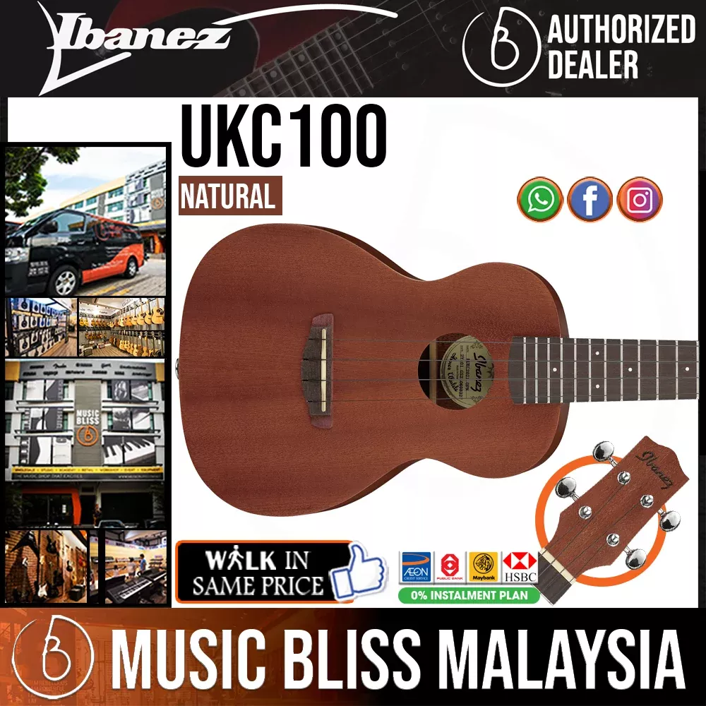 Ibanez UKC100 Concert Ukulele – Natural