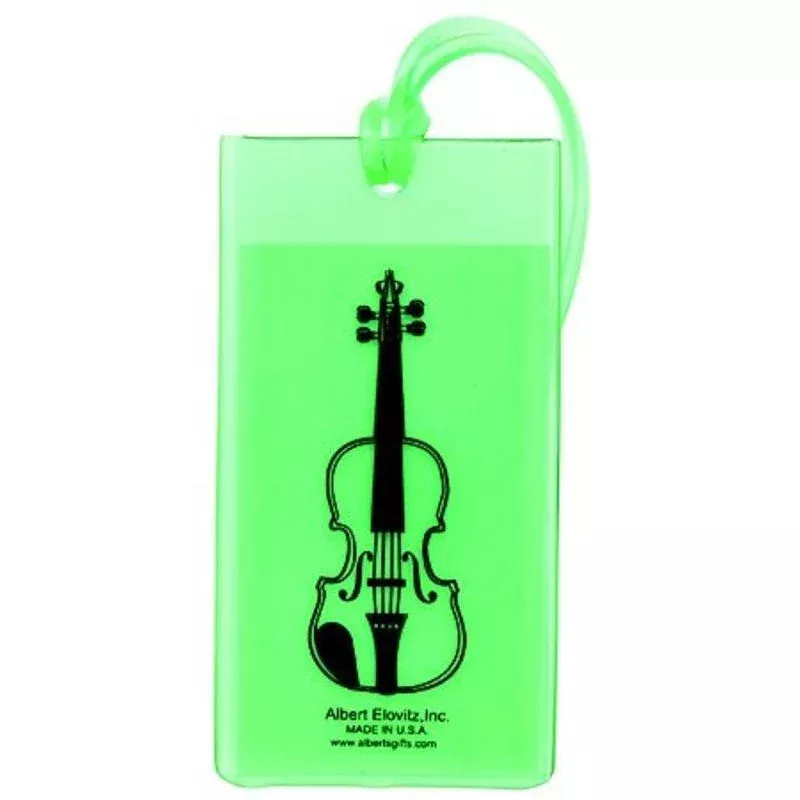 Id Bag Tag Soft Rubber Violin
