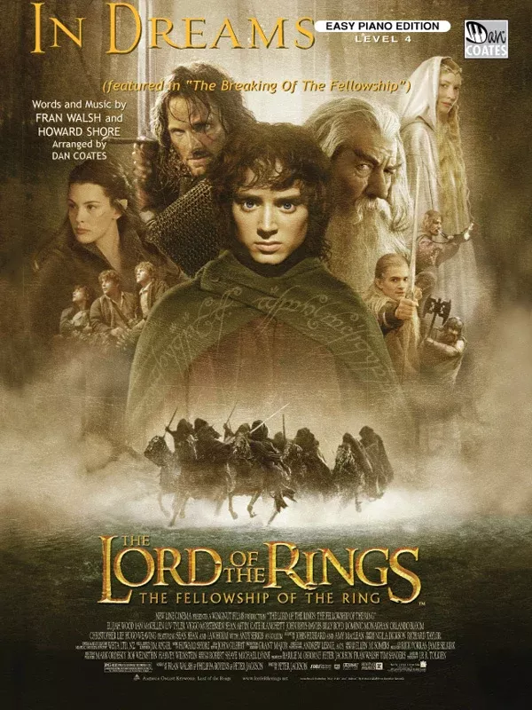In Dreams (from The Lord of the Rings: The Fellowship of the Ring) (featured in "The Breaking of the Fellowship"): Piano Sheet
