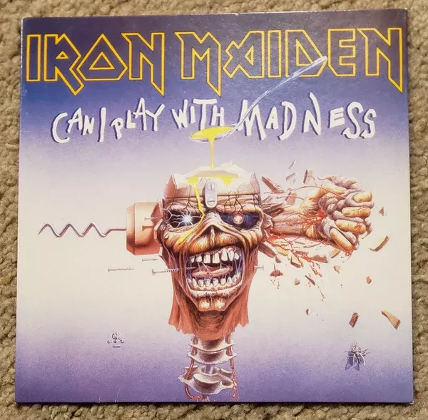Iron Maiden – Can I Play With Madness/ Black Bart Blues – 7 inch LP – UK Edition