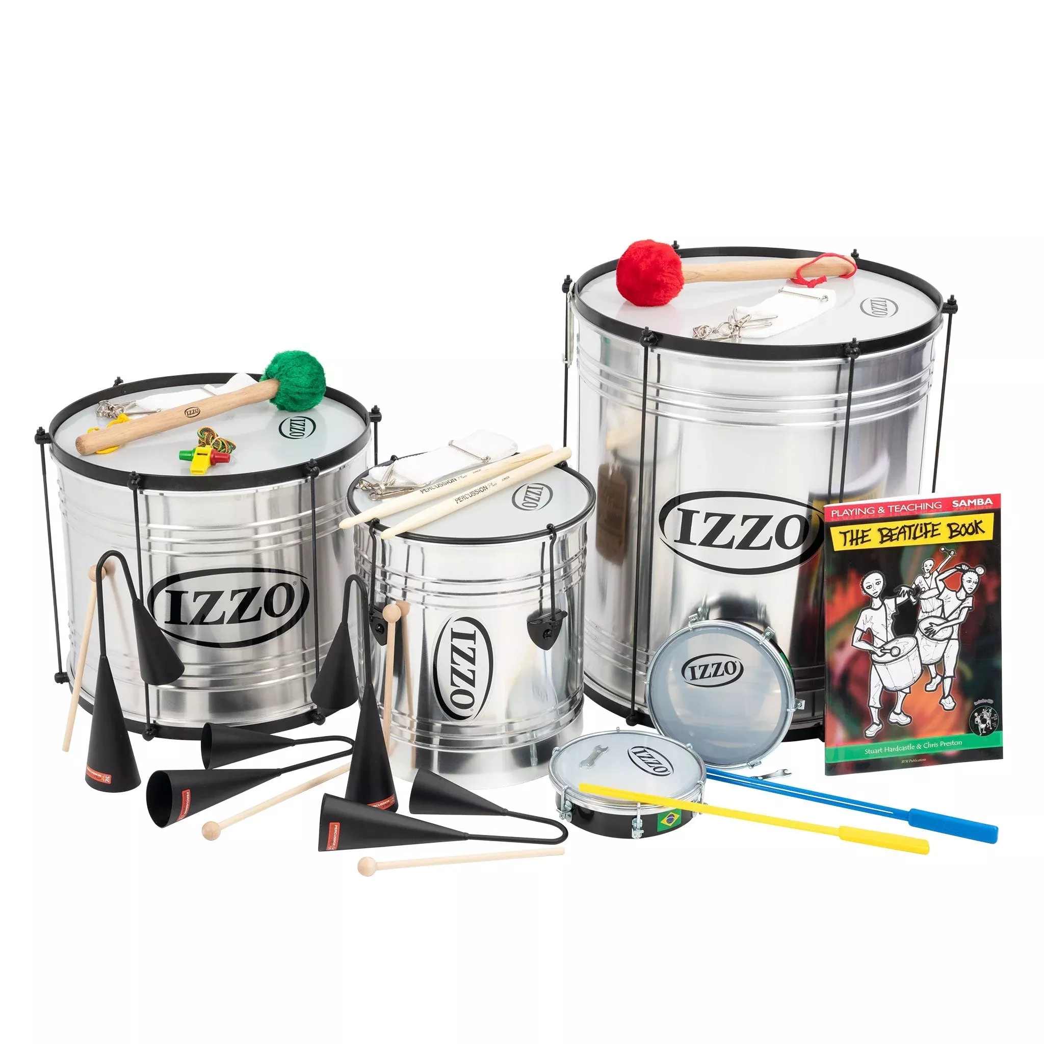 Izzo Junior samba 10 player classroom pack (IZZO-JUNIOR10)