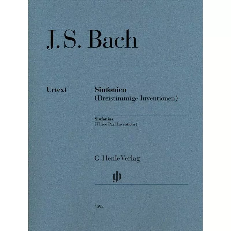 J.S. Bach Sinfonias (Three Part Inventions) Without Fingerings