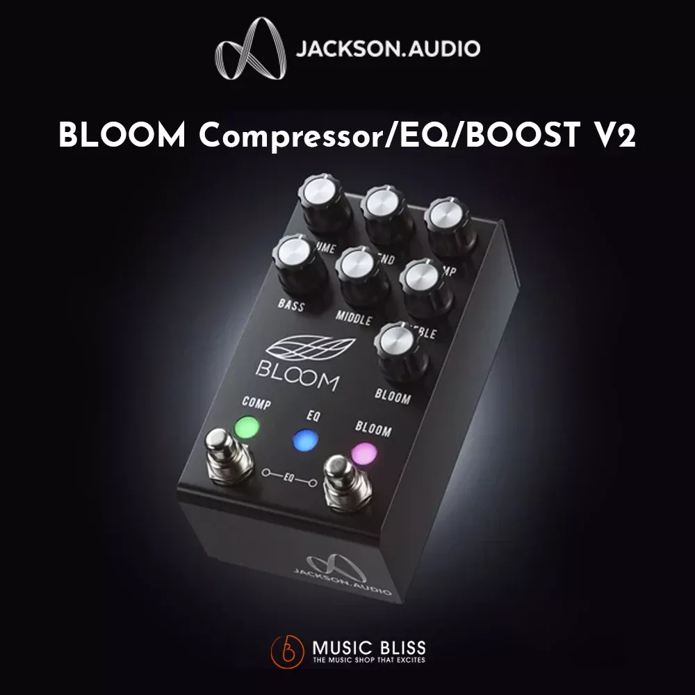Jackson Audio Bloom Optical Compressor/EQ/Boost Pedal - Anodized Black