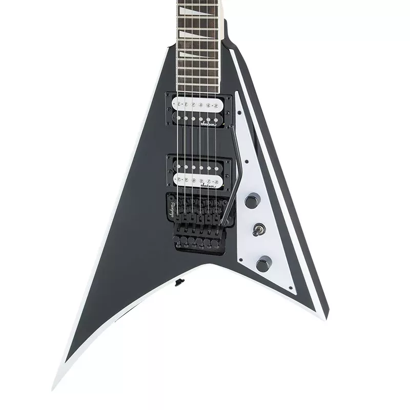 Jackson JS Series Rhoads JS32 - Black with White Bevels and Amaranth Fingerboard