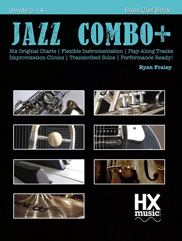 Jazz Combo+ Bass Clef Book 1: Bass_Clef Instruments Method Book