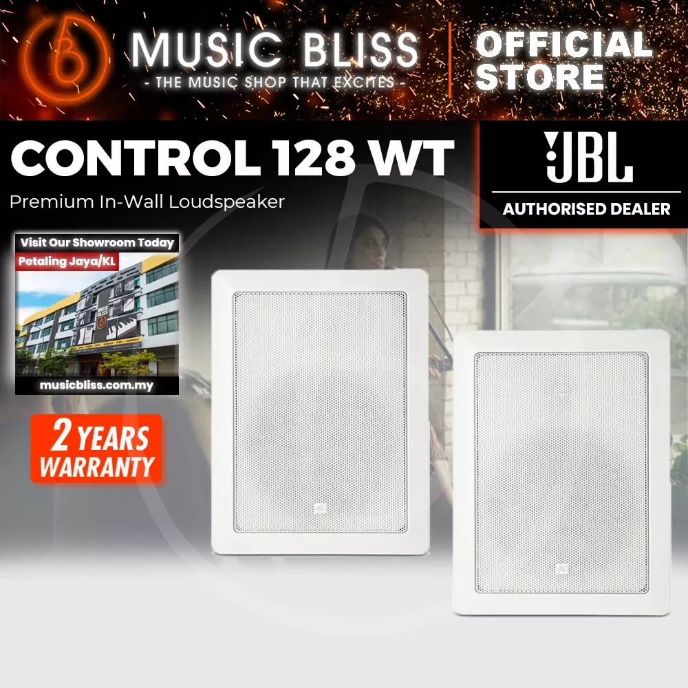 JBL Control 128WT 8″ Premium In-Wall Loudspeaker – Pair