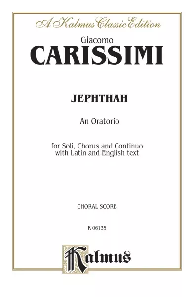 Jephthah, An Oratorio: SSAATB with SSATB Soli Choral Book