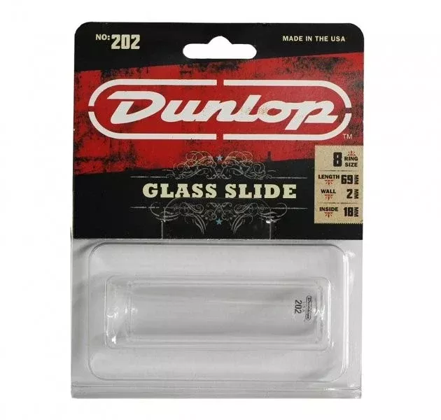 Jim Dunlop 202 Glass Guitar Slide – Regular Medium