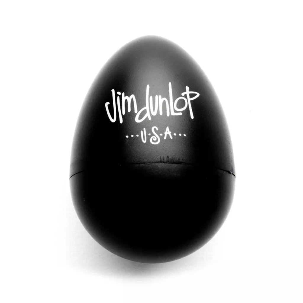 Jim Dunlop 9103T-BK Egg Shaker, Black, Pack of 2