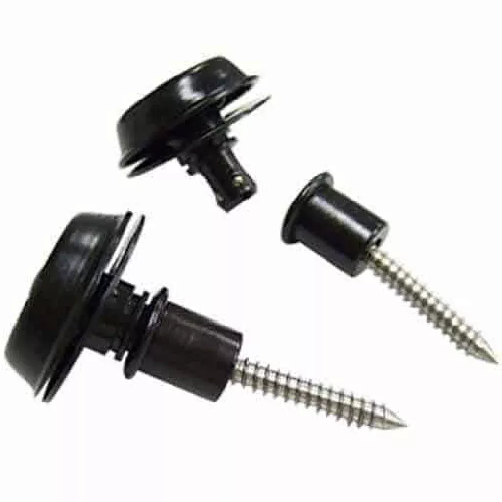 Jim Dunlop Flush Mount Strap Lock in Black Oxide