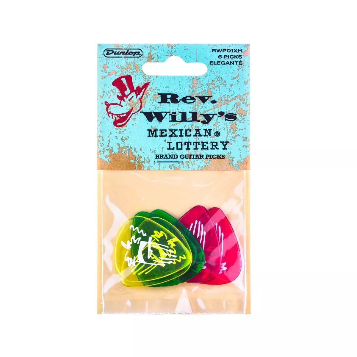 Jim Dunlop RWP01XH Rev Willy Guitar Pick, Extra-Heavy