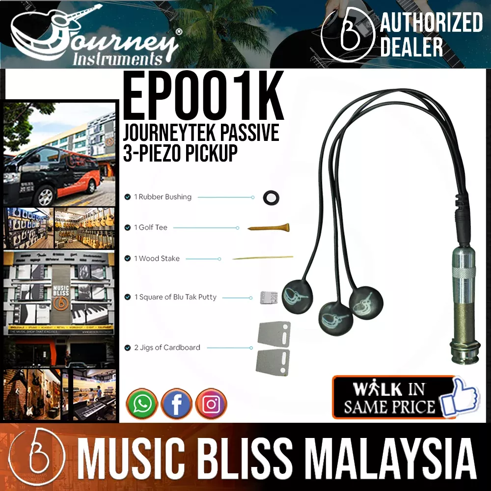 Journey Instruments EP001K JourneyTek Passive 3-Piezo Pickup