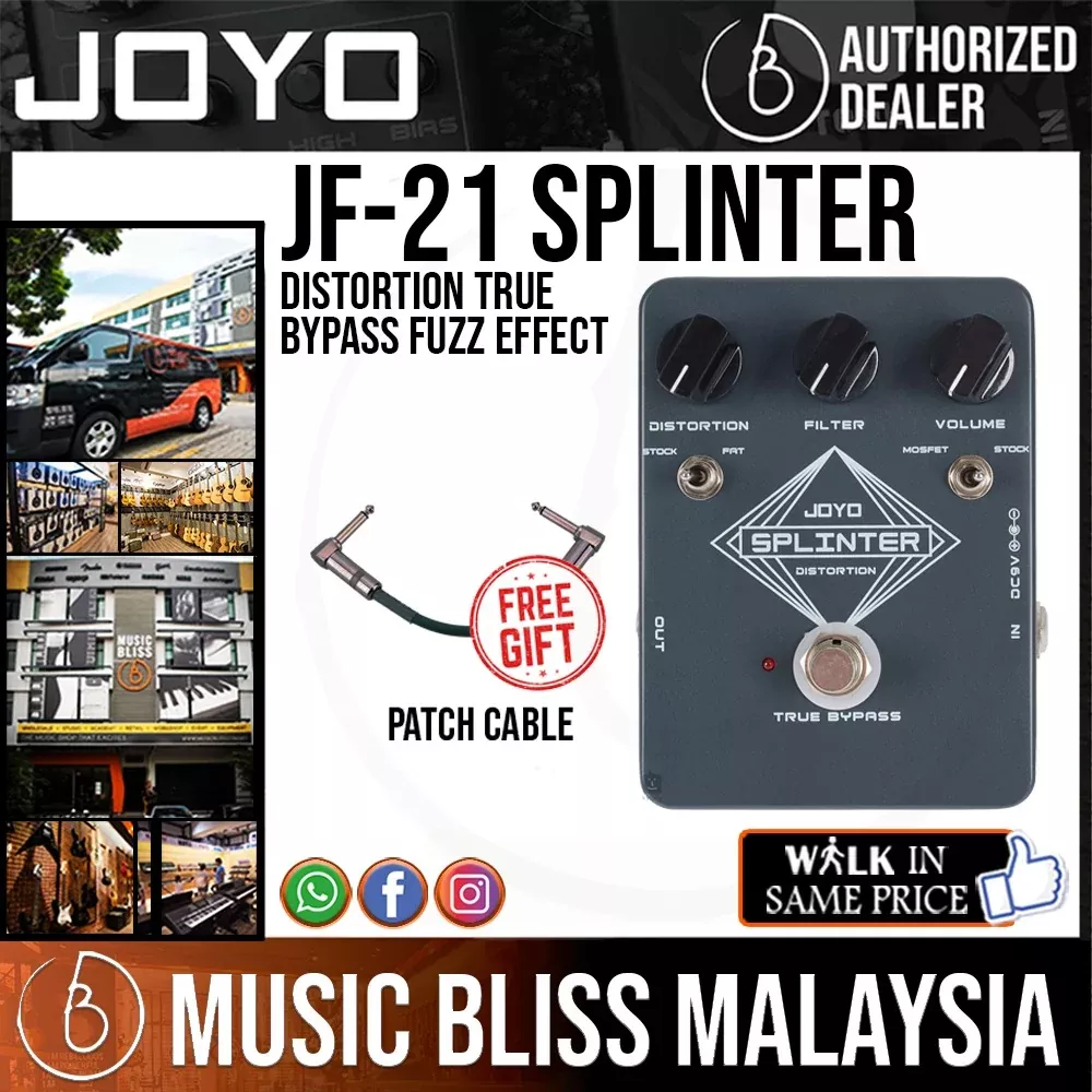 Joyo JF-21 Splinter Distortion Guitar Effect Pedal