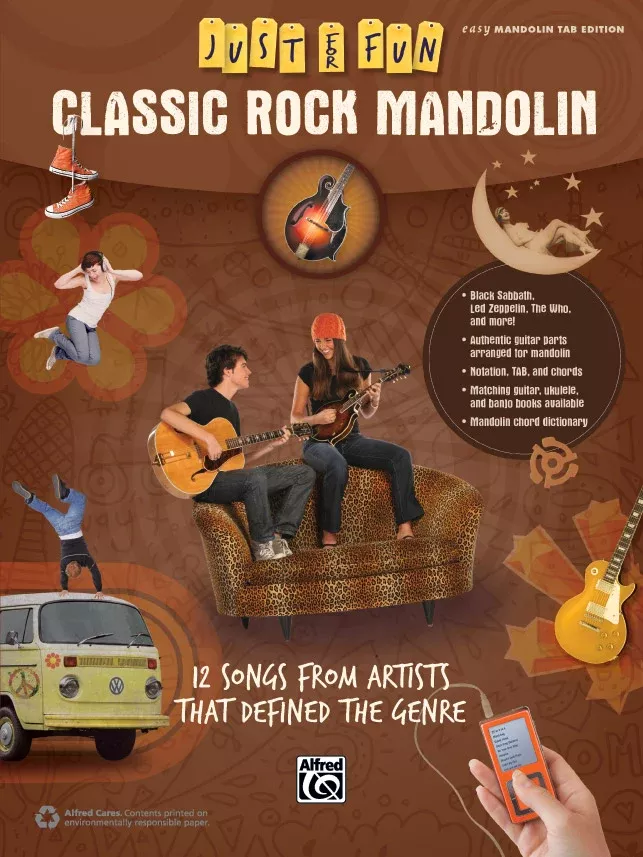 Just for Fun: Classic Rock Mandolin: Easy Mandolin TAB Book