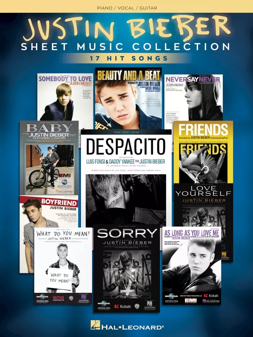 JUSTIN BIEBER - SHEET MUSIC COLLECTION PVG