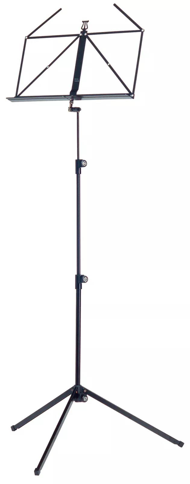 K&M 100/1 Folding 3 Piece Music Stand in Black