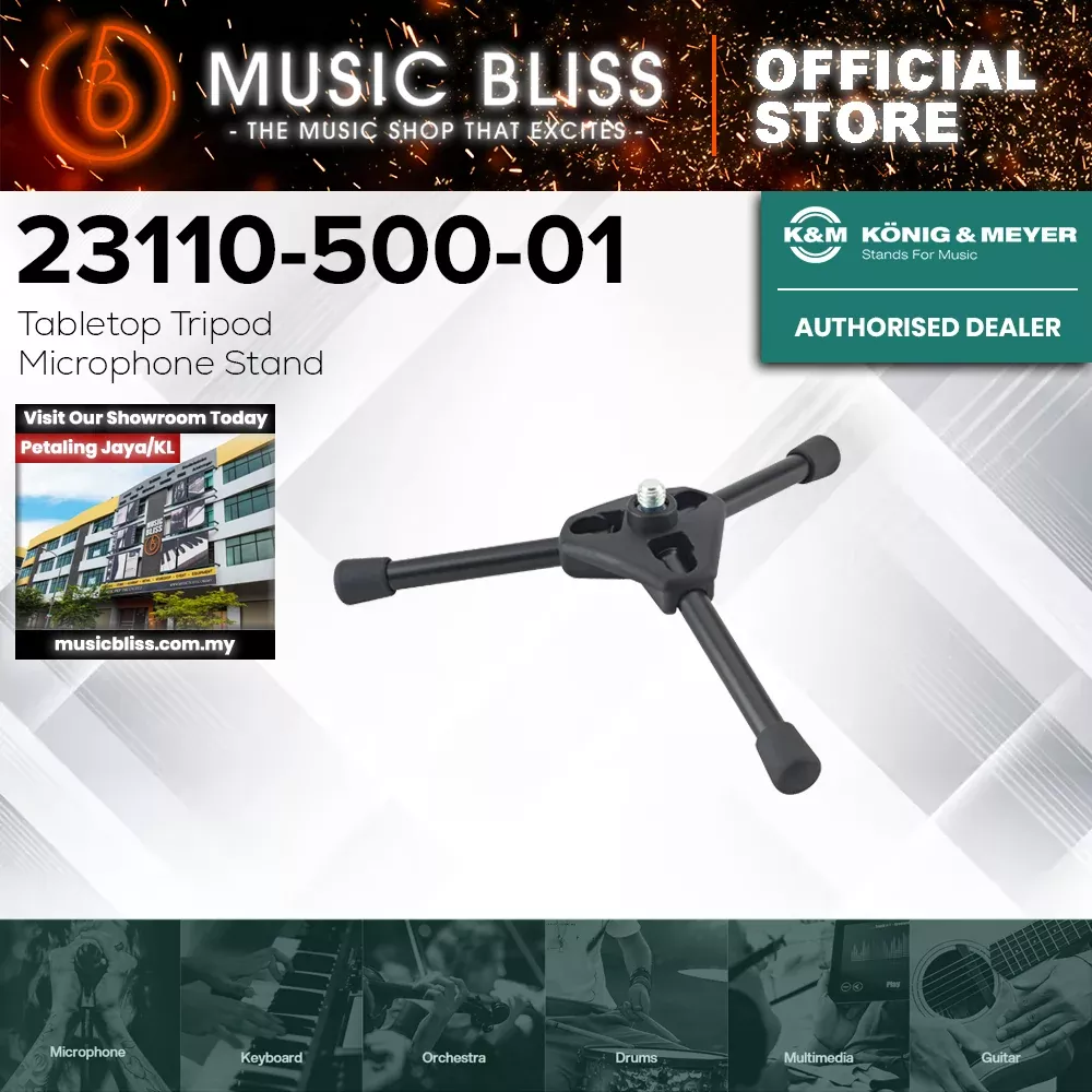 K&M 231/1 Tabletop Tripod Microphone Stand